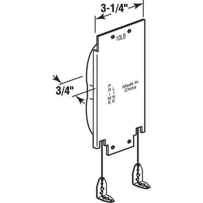 Image showing  10 lb. Steel Wood Sash Balance, H 3580