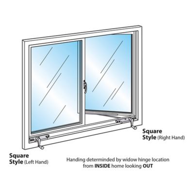 Image showing  9 in. Diecast Casement Operator, Right Hand, Square Type, H 3711
