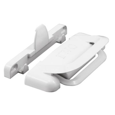 Prime-Line Sliding Window Slam Latch, 3-5/8 in. Hole Centers, Fits Vertical Sliding Windows By Iwc, White, F 2686