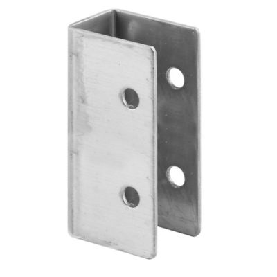 Prime-Line U-Bracket, for 1/2 in. Panels, Stainless Steel, Satin Finish with Fasteners