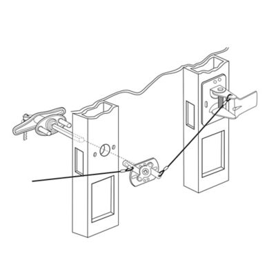 Image showing  Keyed T-Handle, 5/16 in. x 4-5/8 in. Square Shaft, Diecast Construction, Chrome, GD 52169