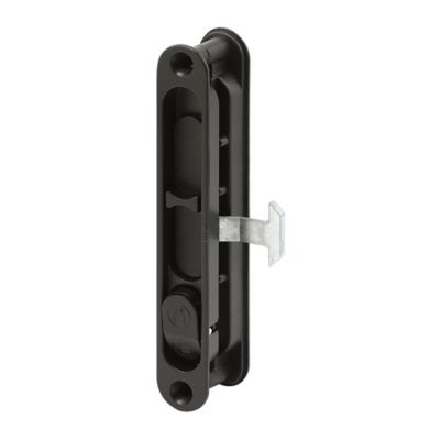 Prime-Line Diecast Black, Flush Sliding Screen Door Latch, A 202