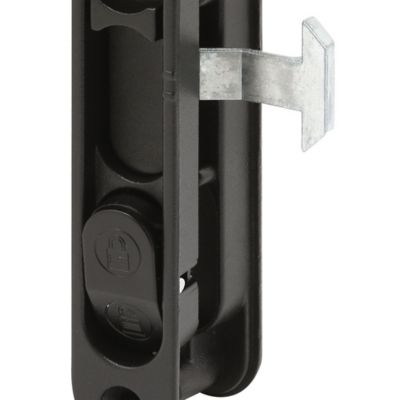 Image showing 5 th Prime-Line Black Die-Cast Flush Sliding Screen Door Latch