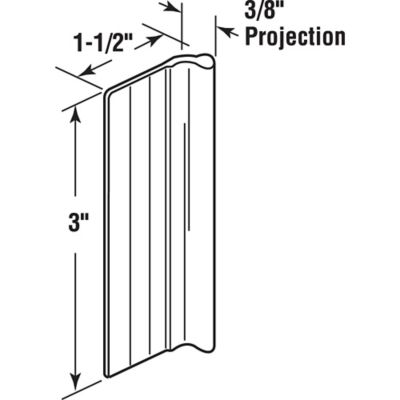 Image showing 1 th Prime-Line Sliding Mirror Door Diecast Pull, 3 in. Long, Chrome, N 6973