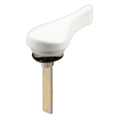 Prime-Line Sliding Door Latch Lever, 1-3/8 in. Tail, White Finish