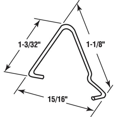 Image showing  Steel Sash Window Glazing Clips, 50-Pack