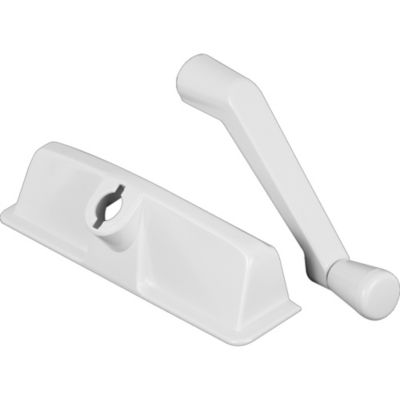 Prime-Line White, Diecast and Plastic, Operator Cover and Crank Handle, 11/32 in. Drive Spline, TH 24003