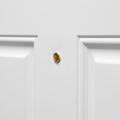 Image showing  Door Viewer, 1/2 in. x 200 deg., Solid Brass Housing, Glass Lens Is U.L. Listed, Polished Brass Finish, U 9891