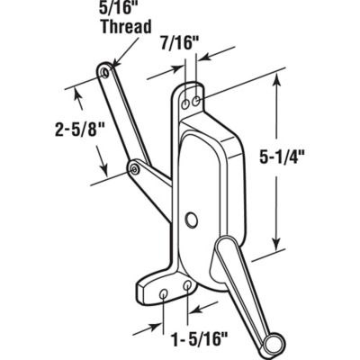Image showing  Awning Window Operator, Right-Hand, for Pan American, H 3670
