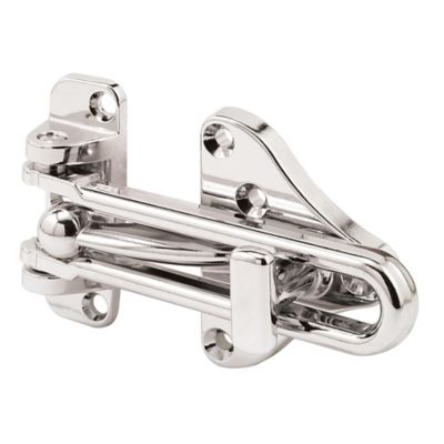 Prime-Line Swing Bar Door Guard with High Security Auxiliary Lock, Chrome Finish, U 11318