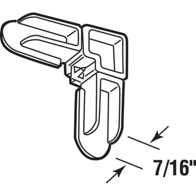Image showing  Plastic Screen Frame Corners, 5/16 in. x 3/4 in., White Finish (100 Pack), MP7726