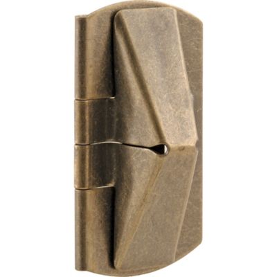 Prime-Line 1 in. x 2 in. Stamped Steel Antique Brass Plated Finish Window Flip Lock, U 9929