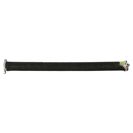Prime-Line Steel Left-Hand Garage Door Torsion Spring, 0.243 x 2 x 32 In., Black with Yellow Painted End (Single Pack), GD 12233