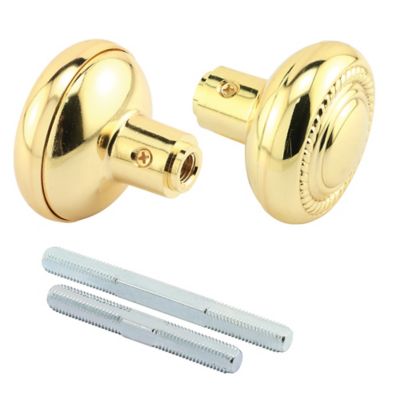 Prime-Line Colonial Style Door Knobs, 1/4 in. Square Drive, Wrought Steel Design, E 2642