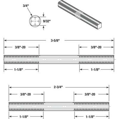 Image showing  Colonial Style Door Knobs, 1/4 in. Square Drive, Wrought Steel Design, E 2642