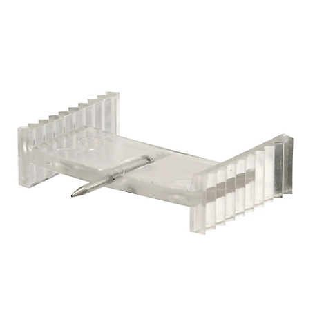 Prime-Line Clear Plastic Window Grid Retainer Clips, 6 pk., L 5802