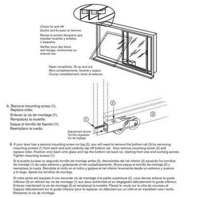 Image showing  1-1/2 in. Steel Ball Bearing Sliding Door Tandem Roller Assembly, D 1984