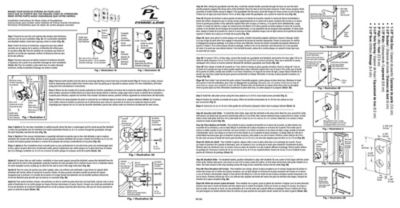 Image showing  Brass Lock and Door Reinforcement Plate for 1-3/8 In. Thick Doors, Brass Finish (Single Pack), U 9559