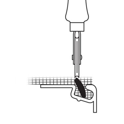 Image showing  5/16 in. x 100 ft. Black, Flat Screen Spline Roll, P 7843