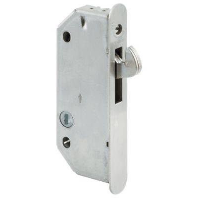 Prime-Line Steel Round-Faced Mortise Latch with Vertical Keyway, 2-9/16 In., Silver (Single Pack), E 2171