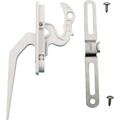 Prime-Line Casement Locking Handle, Diecast, White, Keeper, TH 23094