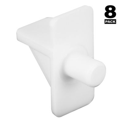 Image showing  Shelf Support Peg, 1/4 in. Diameter, White Plastic, 8 pk., U 10138