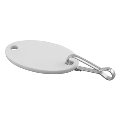 Prime-Line Id Key Tags, 1-1/4 in., Oval Shape, Plastic Tags with Metal Clip, 20 pk., MP66770