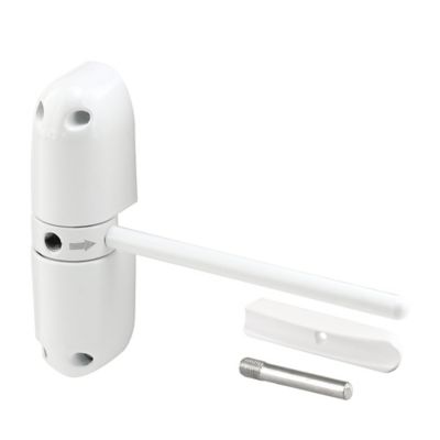 Prime-Line Safety Spring Door Closer, 4-3/4 in. Arm, Ul Listed, Diecast, White, KC11US