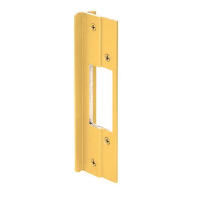 Prime-Line Gold Anodized Latch Bolt Guard Plate, U 9482
