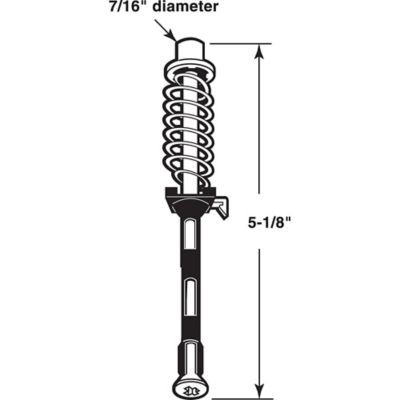 Image showing  Bi-Fold Door Guide Rod, 5-1/8 in., 2 pk., MP6776