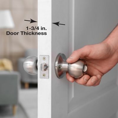 Image showing  Stainless Steel Lock & Door Reinforcement Plate for 1-3/4in. Thick Doors, Stainless Steel Finish (Single pk.), U 9553