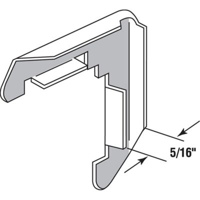 Image showing  Screen Frame Corners, 5/16 in., Stamped Aluminum Construction, Mill Finish, 100 pk., MP5591