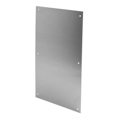 Prime-Line Push Plate, 8 x 16 in., 630 Stainless Steel, J 4636