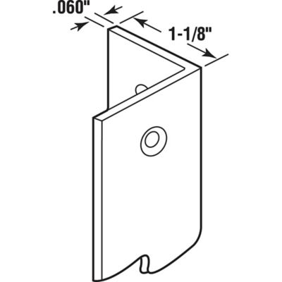 Image showing  1-1/8 in. x 48 in. Corner Shield Perforated, Vinyl Construction, Clear, Fasteners Included, 5-Pack