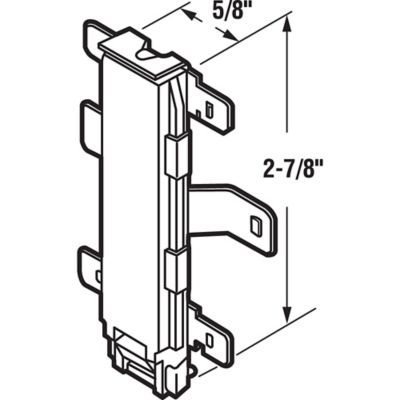 Image showing  Closet Door Bottom Guide, Cox Door Systems, Plastic, 2 pk., N 6603