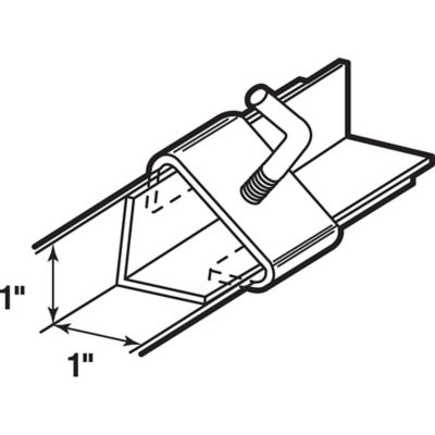 Image showing  Bed Frame Rail Clamp with 1 in. Frame, Small, 2 pk., U 9005