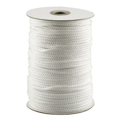 Prime-Line Traverse Cord, Size #4, Polyester Fiber, Braided Strands, High Quality Single Roll, MP9253