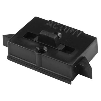 Prime-Line Acorn Black Vinyl Spring-Loaded Sliding Window Tilt Latch, Fits Fleetwood