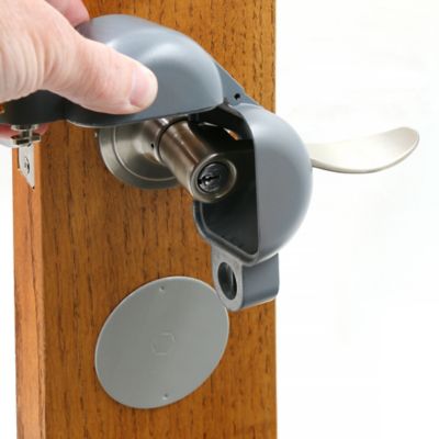 Image showing 7 th Prime-Line Handle Lock-Out Device, Fits Round Door Knobs with Max Diameter of 2-7/8 in.