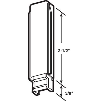 Image showing  White Plastic Closet Door Guides, Cox Doors, 2 pc.