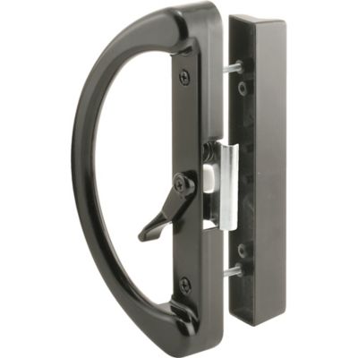 Prime-Line Black Non-Keyed Sliding Glass Door Handle Set