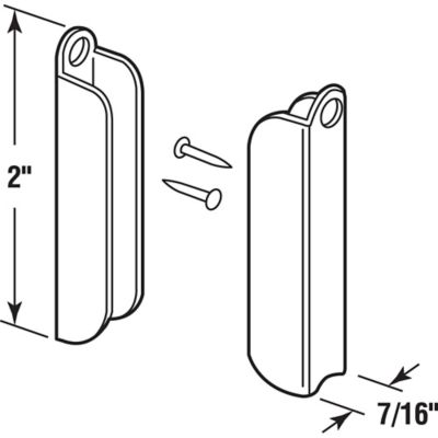 Image showing  7/16 in. Screen Top Hangers, White, 6 pk., PL 7845