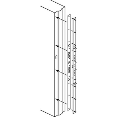 Image showing  White Jamb Repair and Reinforcement Kit, 59-1/2 in. Installed, Steel Construction