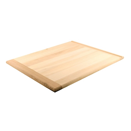 Prime-Line Breadboard, 3/4 in. x 18 in. x 22 in., Solid Hardwood Strips, Unfinished, Z 10699