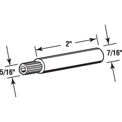 Image showing  2 in. Long Diecast Handle Extension, 2 pk., R 7014