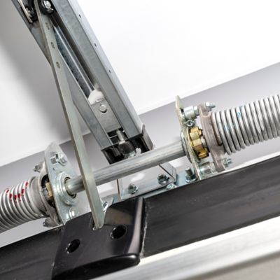 Image showing  Steel Right-Hand Garage Door Torsion Spring, 0.218 in. x 1.75 in. x 20 in., Black with Blue Painted End, Single Pack