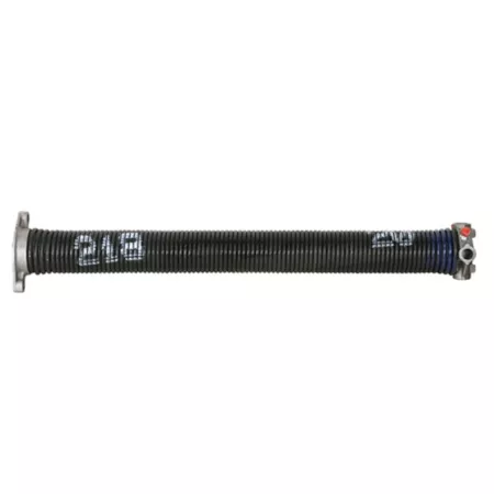 Prime-Line Steel Left Garage Door Torsion Spring 0.218 in x 1.75 in x 20 in black with blue painted end (single pack) Garage Door Opener Accessories