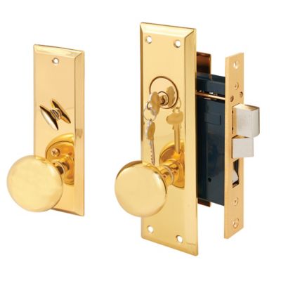 Prime-Line Backset, Entrance Mortise Lockset, Wrought Solid Brass, SE 26000