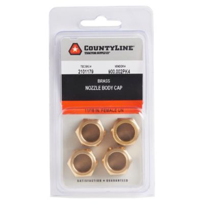 Image showing  0.687 in. Boom Brass Nozzle Caps, 4-Pack