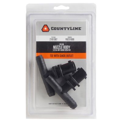 Image showing  1/2 in. Barbed Tee Hose Nozzles, 2-Pack
